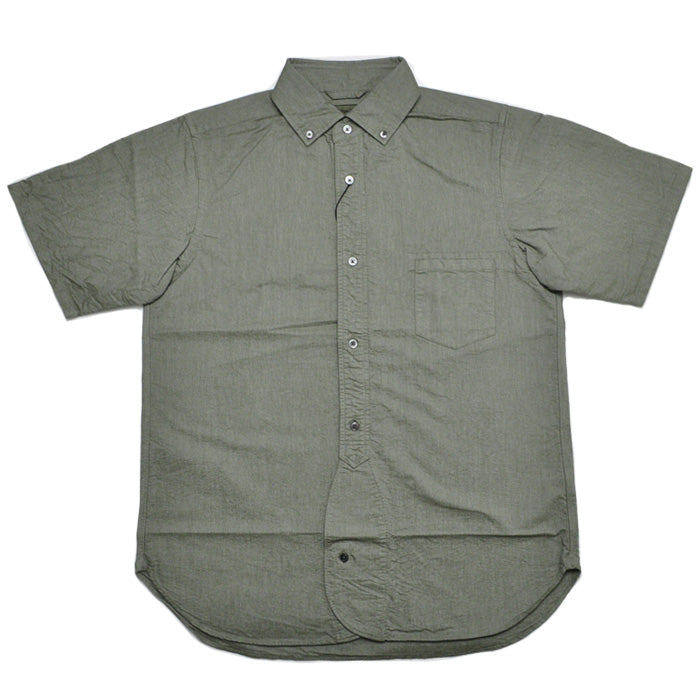 NIGEL CABOURN ナイジェルケーボン シャツ ブリティッシュオフィサーズシャツ BRITISH OFFICER'S SHIRT SHORT SLEEVE-VINTAGE OXFORD
