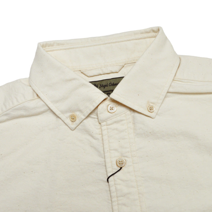 NIGEL CABOURN ナイジェルケーボン シャツ ブリティッシュオフィサーズシャツ BRITISH OFFICER'S SHIRT SHORT SLEEVE-VINTAGE OXFORD