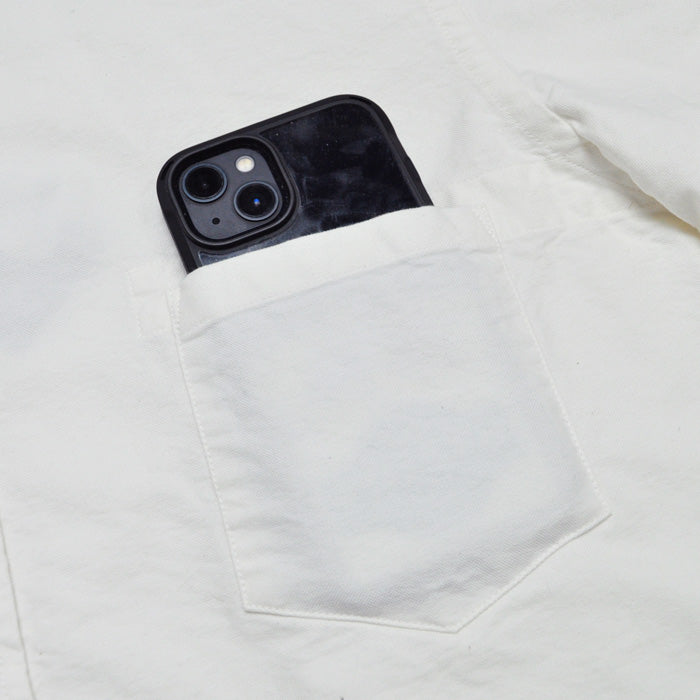 NIGEL CABOURN ナイジェルケーボン シャツ ブリティッシュオフィサーズシャツ BRITISH OFFICER'S SHIRT SHORT SLEEVE-VINTAGE OXFORD