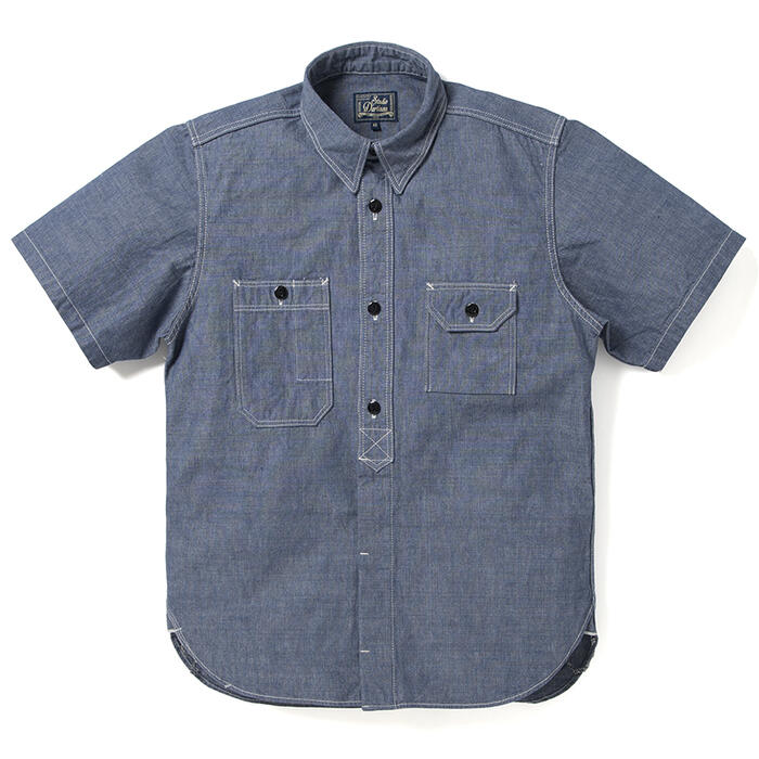 ダルチザン STUDIO D'ARTISAN シャツ シャンブレー半袖ワークシャツ 5333A-S