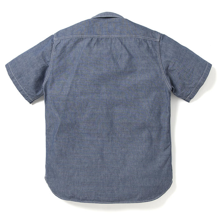 ダルチザン STUDIO D'ARTISAN シャツ シャンブレー半袖ワークシャツ 5333A-S
