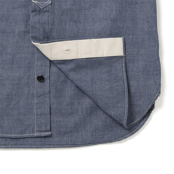 ダルチザン STUDIO D'ARTISAN シャツ シャンブレー半袖ワークシャツ 5333A-S