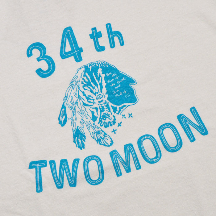 TWO MOON トゥームーン Tシャツ 20321 34th print T-shirt 34th