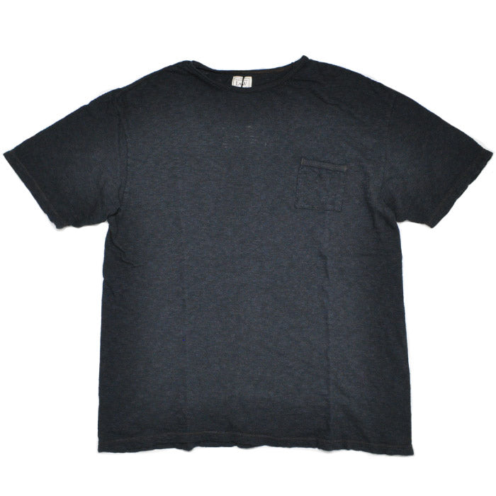 ループアンドウェフト Super Slub Tube Knit Double Binder Pocket Crewneck LRC1112