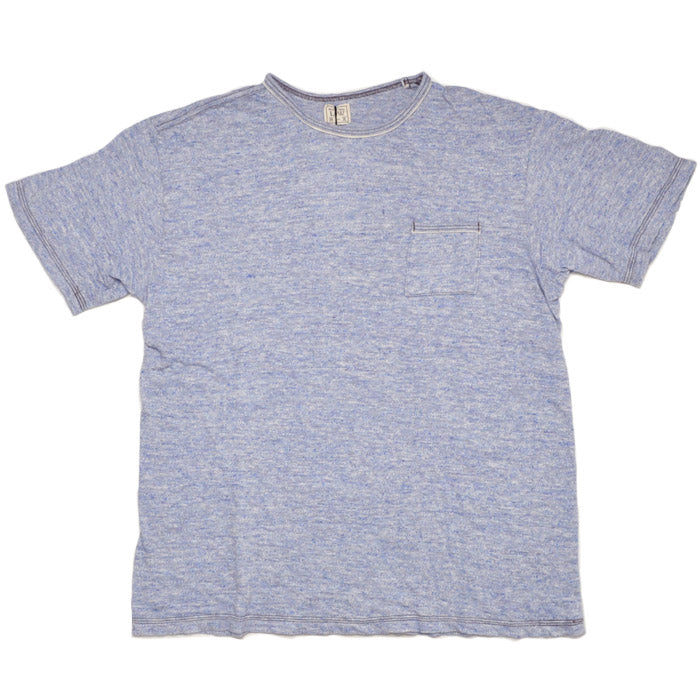 ループアンドウェフト Super Slub Tube Knit Double Binder Pocket Crewneck LRC1112
