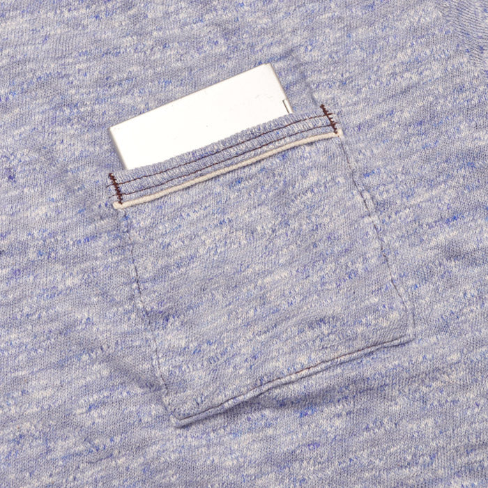 ループアンドウェフト Super Slub Tube Knit Double Binder Pocket Crewneck LRC1112