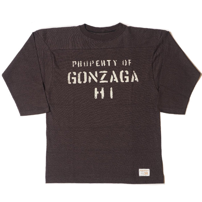 WAREHOUSE ウエアハウス Tシャツ Lot 4063 7分袖フットボールT GONZAGA HI