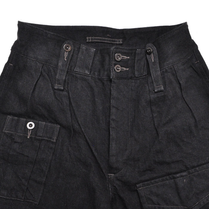 NIGEL CABOURN ナイジェルケーボン パンツ ブリティッシュアーミーパンツ - ブラックデニム BRITISH ARMY PANT - BLACK DENIM 80500050031