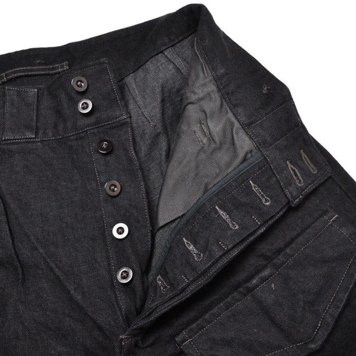 NIGEL CABOURN ナイジェルケーボン パンツ ブリティッシュアーミーパンツ - ブラックデニム BRITISH ARMY PANT - BLACK DENIM 80500050031