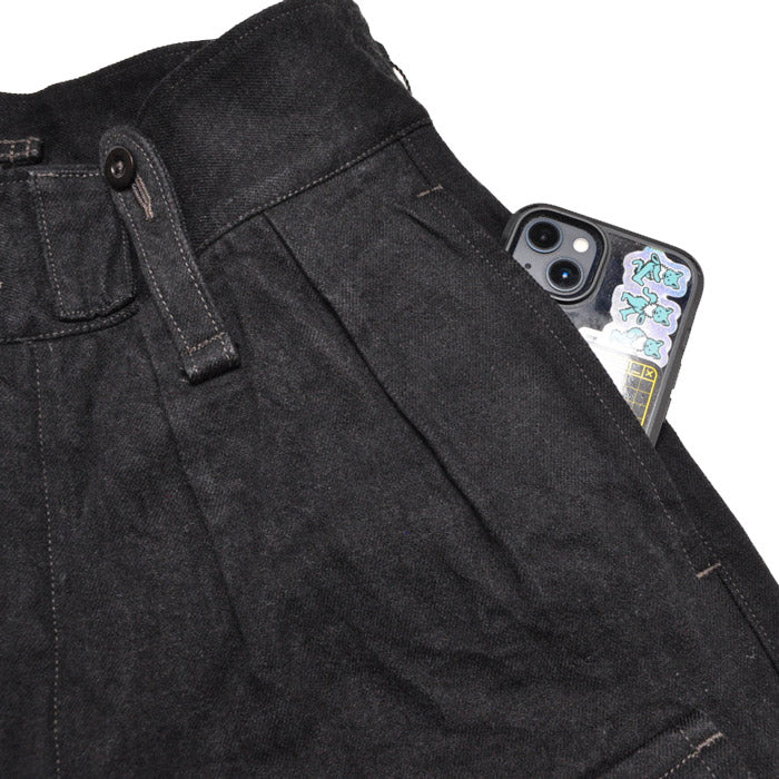 NIGEL CABOURN ナイジェルケーボン パンツ ブリティッシュアーミーパンツ - ブラックデニム BRITISH ARMY PANT - BLACK DENIM 80500050031