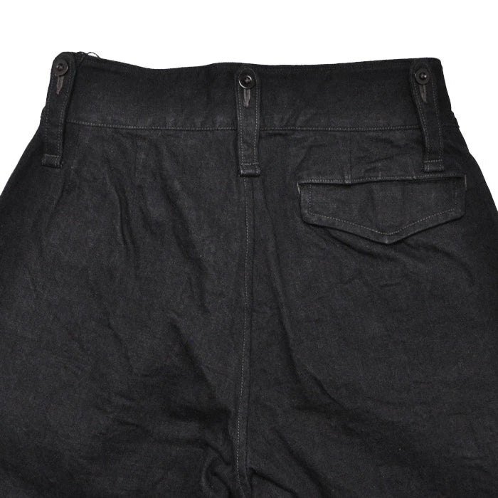 NIGEL CABOURN ナイジェルケーボン パンツ ブリティッシュアーミーパンツ - ブラックデニム BRITISH ARMY PANT - BLACK DENIM 80500050031