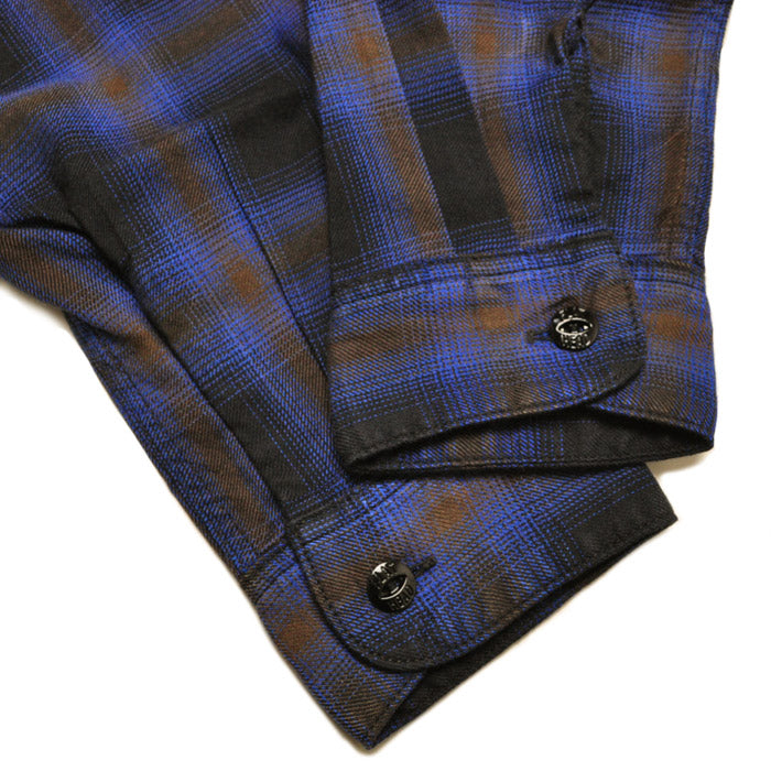 フラットヘッド THE FLAT HEAD シャツ オンブレチェックシャツ FN-SCR-019L