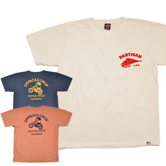 STUDIO D'ARTISAN Tシャツ ピグメントプリントTシャツ 8163B メンズ アメカジ