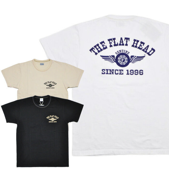 THE FLAT HEAD フラットヘッド Tシャツ FN-THC-202 FLYING WHEEL