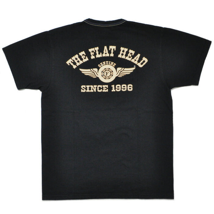 THE FLAT HEAD フラットヘッド Tシャツ FN-THC-202 FLYING WHEEL