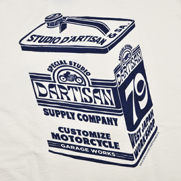 STUDIO D'ARTISAN Tシャツ 吊り編み プリントTシャツ 8165B ステュディオダルチザン