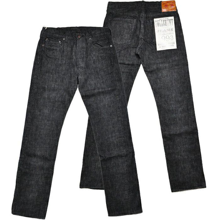 FULLCOUNT フルカウント デニム 1108BK Slim Straight Black Selvedge Denim