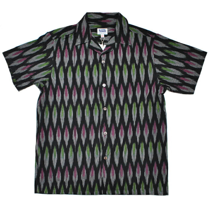 PHERROW'S フェローズ シャツ 25S-HANDMADE FABRIC SHIRTS オープンカラーシャツ