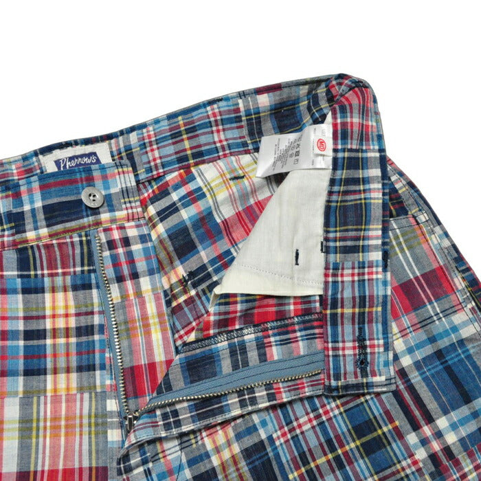 PHERROW'S フェローズ パンツ ショーツ 25S-428P パッチワークチェック ショーツ
