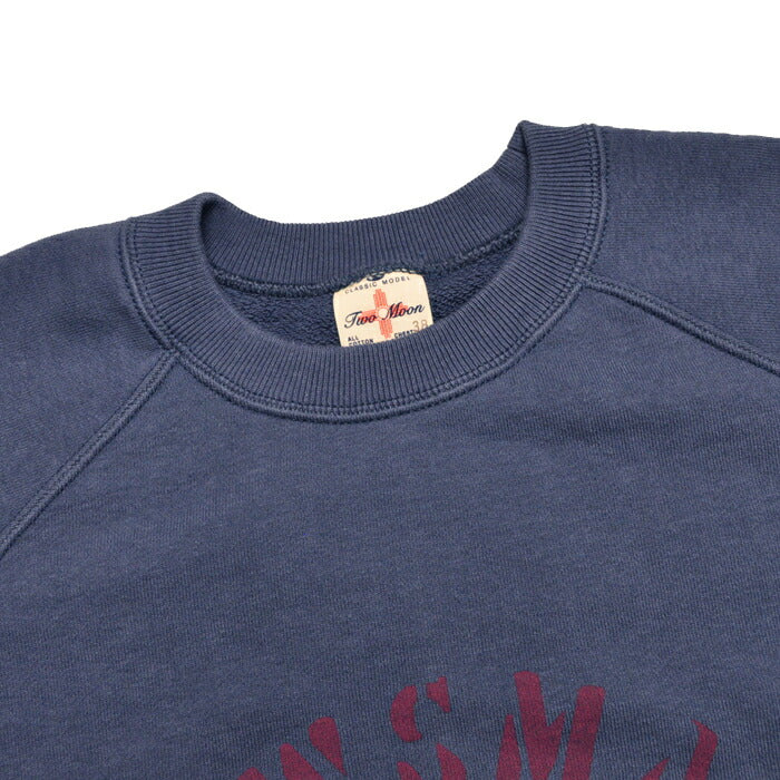 TWO MOON トゥームーン スウェット 10330 BOWSMAN Print S/S Sweatshirt ラグランスリーブ半袖スウェット メンズ