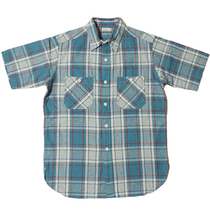 WAREHOUSE ウエアハウス シャツ Lot 3056 SHORT SLEEVE CHECK WORK SHIRTS B柄(大チェック)
