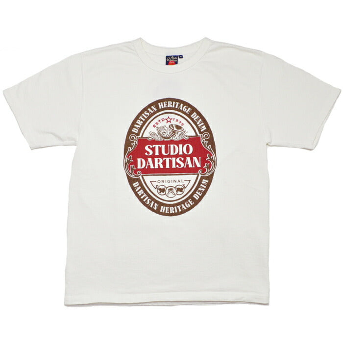 ダルチザン STUDIO D'ARTISAN Tシャツ 吊り編み プリントTシャツ 8179B ステュディオダルチザン