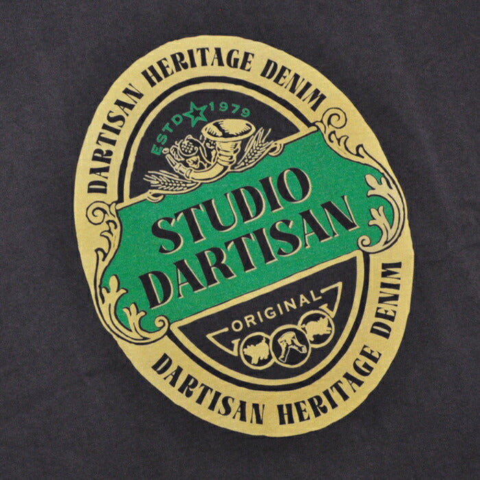 ダルチザン STUDIO D'ARTISAN Tシャツ 吊り編み プリントTシャツ 8179B ステュディオダルチザン