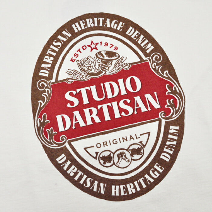 ダルチザン STUDIO D'ARTISAN Tシャツ 吊り編み プリントTシャツ 8179B ステュディオダルチザン