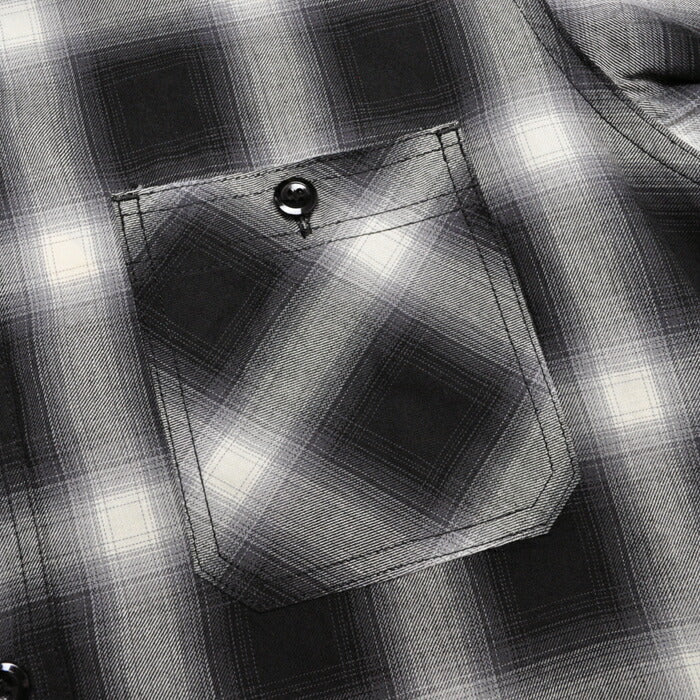 シュガーケーン SUGAR CANE シャツ SC39519 OMBRE CHECK S/S WORK SHIRT ワークシャツ