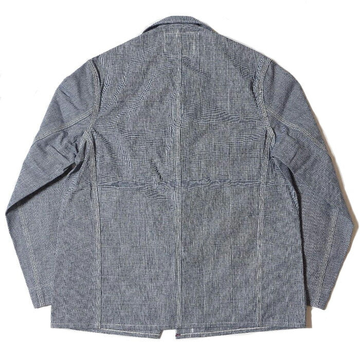 WAREHOUSE ウエアハウス カバーオール Lot 2195 INDOGO PINCHECK CHANGE BUTTON COVERALL インディゴピンチェックチェンジボタン メンズ ジャケット アメカジ