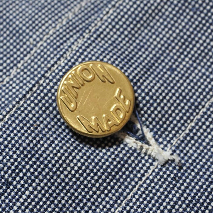 WAREHOUSE ウエアハウス カバーオール Lot 2195 INDOGO PINCHECK CHANGE BUTTON COVERALL インディゴピンチェックチェンジボタン メンズ ジャケット アメカジ
