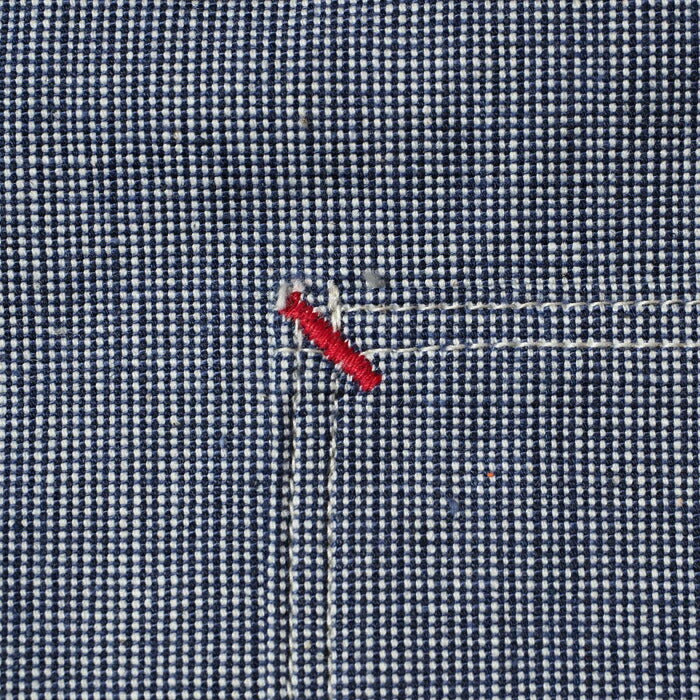 WAREHOUSE ウエアハウス カバーオール Lot 2195 INDOGO PINCHECK CHANGE BUTTON COVERALL インディゴピンチェックチェンジボタン メンズ ジャケット アメカジ