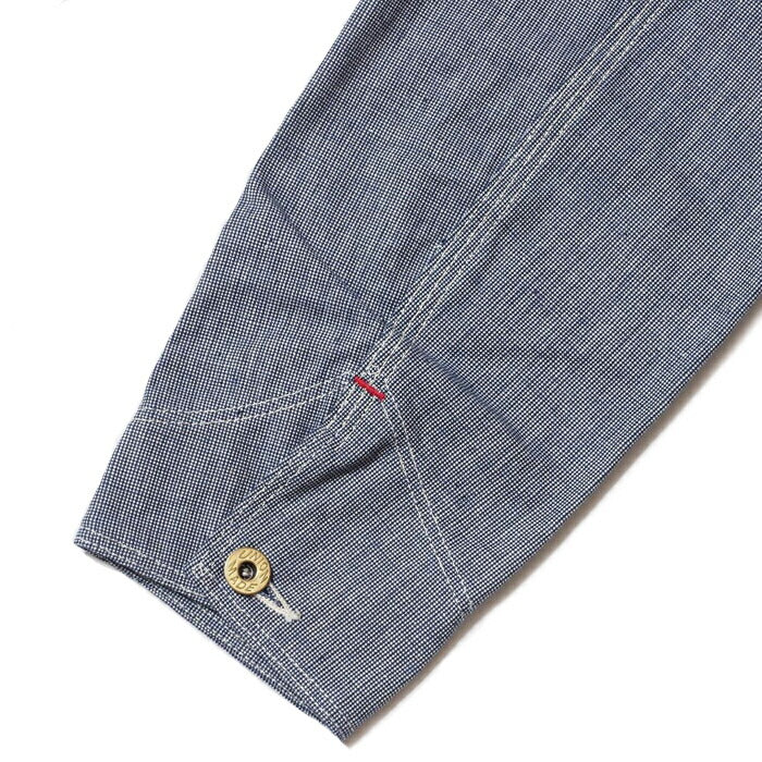 WAREHOUSE ウエアハウス カバーオール Lot 2195 INDOGO PINCHECK CHANGE BUTTON COVERALL インディゴピンチェックチェンジボタン メンズ ジャケット アメカジ