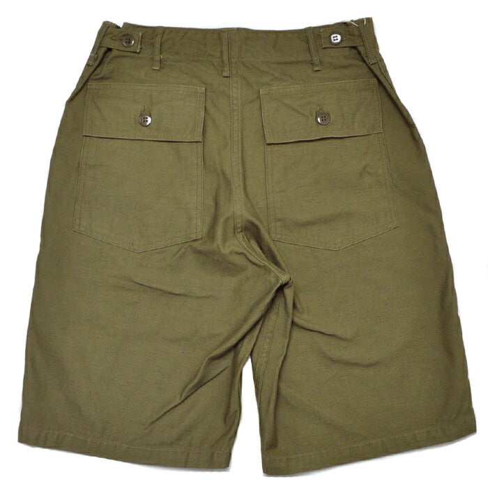 BUZZ RICKSON'S バズリクソンズ パンツ ショーツ BR51735 TROUSERS, MEN'S, COTTON SATEEN OLIVE GREEN QM SHADE 107, TYPE 1, CLASS SHORTS