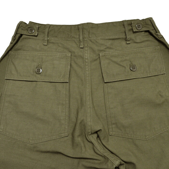 BUZZ RICKSON'S バズリクソンズ パンツ ショーツ BR51735 TROUSERS, MEN'S, COTTON SATEEN OLIVE GREEN QM SHADE 107, TYPE 1, CLASS SHORTS