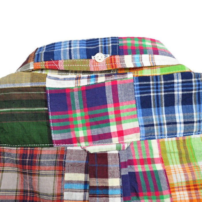 シュガーケーン SUGAR CANE シャツ SC39515 MADRAS CHECK PATCHWORK BUTTON DOWN SHIRT