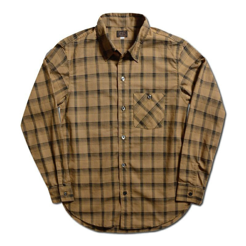 デラックスウエア DELUXEWARE シャツ LV-32 MUSTERD PLAID メンズ 長袖 スルーサージ