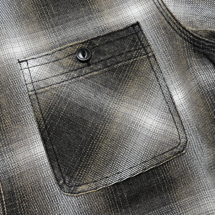 HOUSTON ヒューストン シャツ 41252VW VINTAGE OMBRE CHECK VIYELLA SHIRT ビンテージオンブレーチェックビエラシャツ
