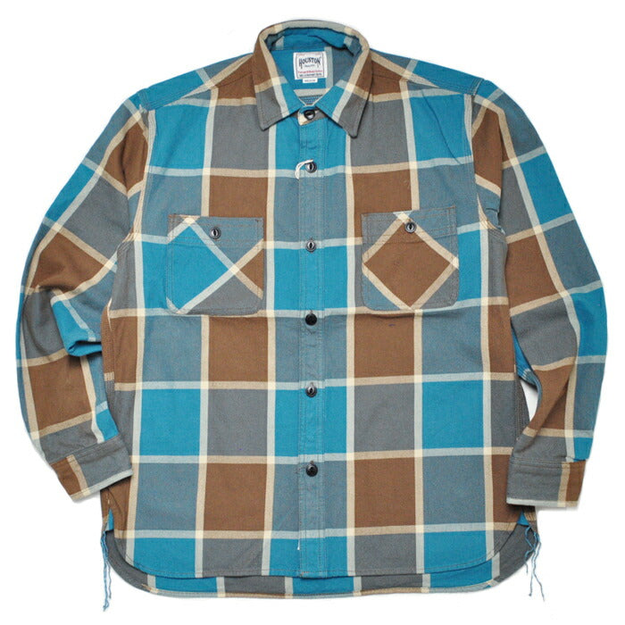 HOUSTON ヒューストン シャツ 41253VW VINTAGE CHECK VIYELLA SHIRT ビンテージチェックビエラシャツ