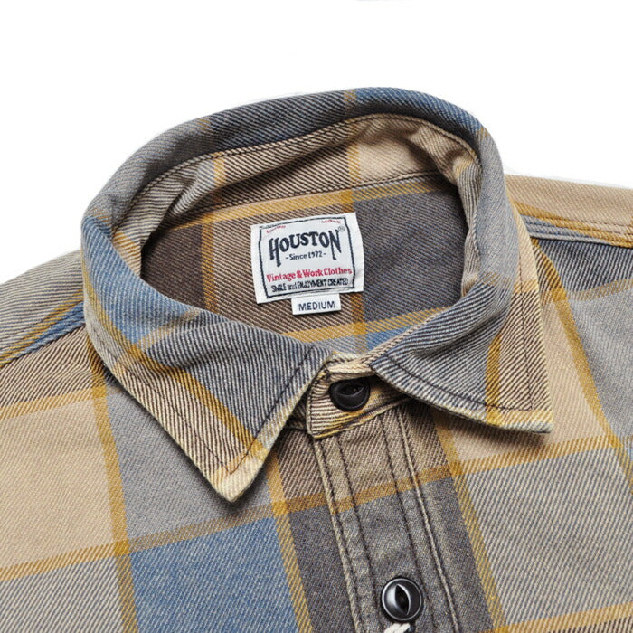 HOUSTON ヒューストン シャツ 41253VW VINTAGE CHECK VIYELLA SHIRT ビンテージチェックビエラシャツ