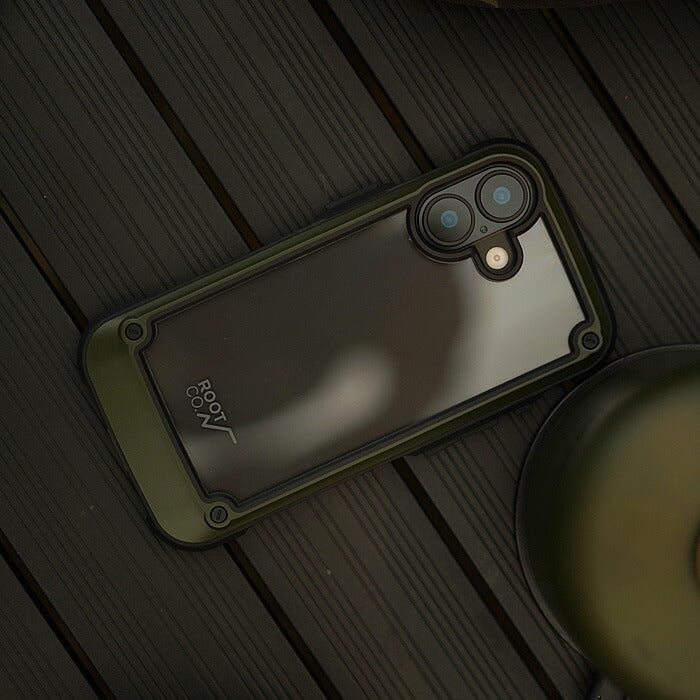 ROOT CO ルートコー iPhone17 GRAVITY Shock Resist Tough & Basic Case. 耐衝撃 アウトドア クリアケース