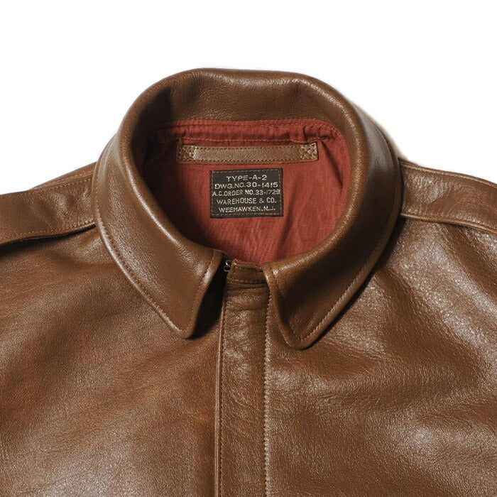 WAREHOUSE ウエアハウス A-2ジャケット Lot 2232 WERBER LEATHER COAT CO. TYPE A-2 JACKET ORDER NO.33-1729