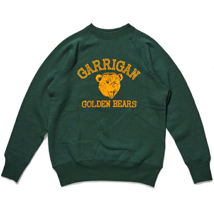 ウエアハウス WAREHOUSE スウェット Lot409 GARRIGAN トレーナー メンズ 黒/緑