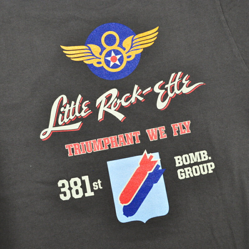 BUZZ RICKSON'S バズリクソンズ Tシャツ 長袖 L/S T-SHIRT 381st BOMB.GROUP" BR69699