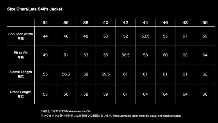 TCB JEANS TCB ジーンズ Late S40's Jacket 13.5oz デニムジャケット 大戦モデル