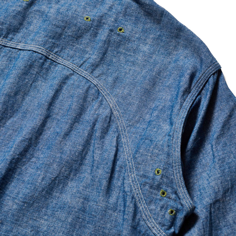 WAREHOUSE ウエアハウス シャツ シャンブレーシャツ Lot 3064 VENTILATION TRIPLE STITCH CHAMBRAY SHIRTS