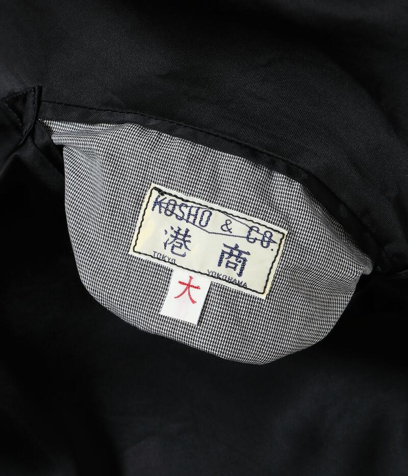 テーラー東洋 スカジャン TT15912-119 Late 1940s Style Acetate Souvenir Jacket KOSHO & CO. Special Edition WHITE TIGER × JAPAN MAP 港商 TAILOR TOYO