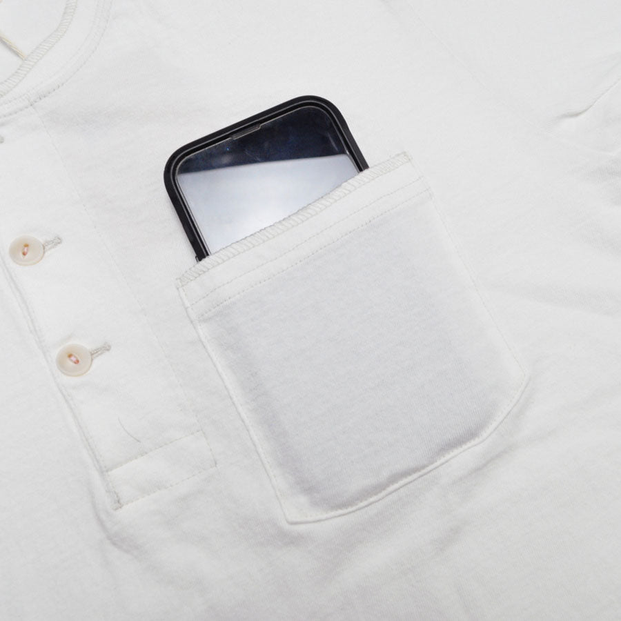 TWO MOON トゥームーン Tシャツ 26344 Henry neck Pocket T-shirt ヘンリーネック ポケット Tシャツ