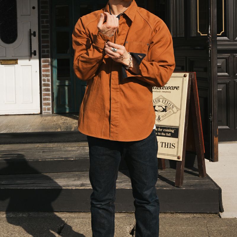 デラックスウエア DELUXEWARE 7641A 40s DUCKSBUCK シャツ ダックキャンバス メンズ