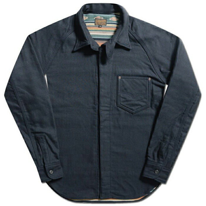 デラックスウエア DELUXEWARE ネルシャツ 7649C 40S NATIVE BORDER